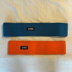 SPRI Fabric Resistance Bands Set - Blue and Orange